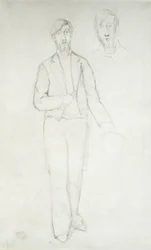 Portret van George Moore, 19e eeuw